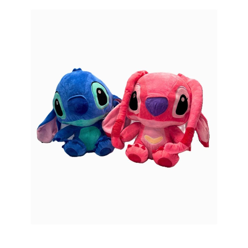 Kit Brinquedo De Pelúcia Stitch Angel Filme Disney Fofo 30Cm