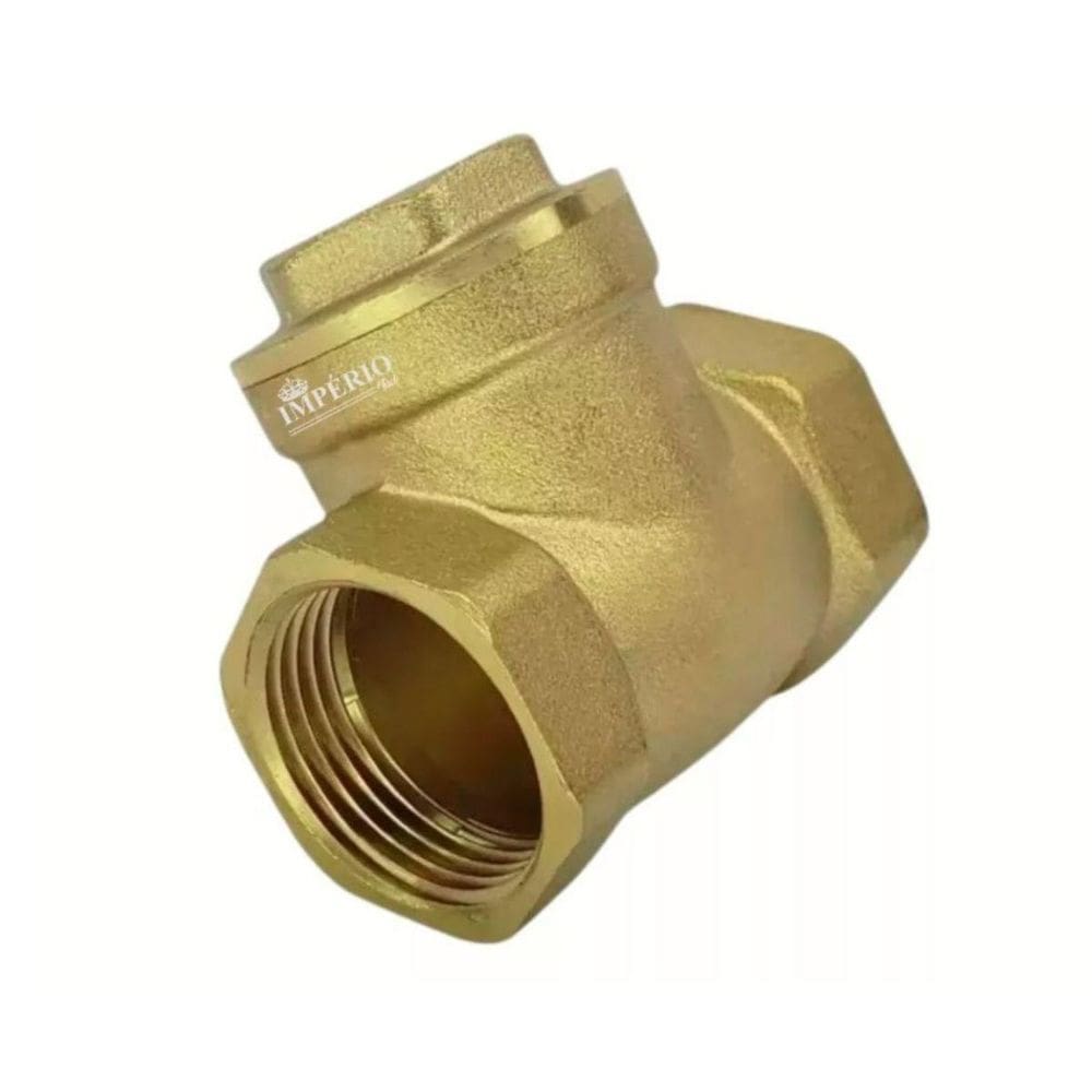 Válvula De Retenção Horizontal Metal 3/4 Latão Portinhola