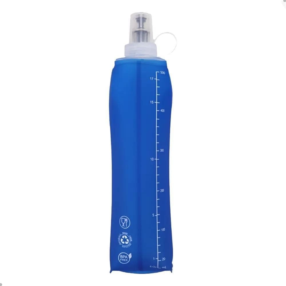 Garrafinha Silicone Dobrável 500Ml Ciclista Caminhada Esport