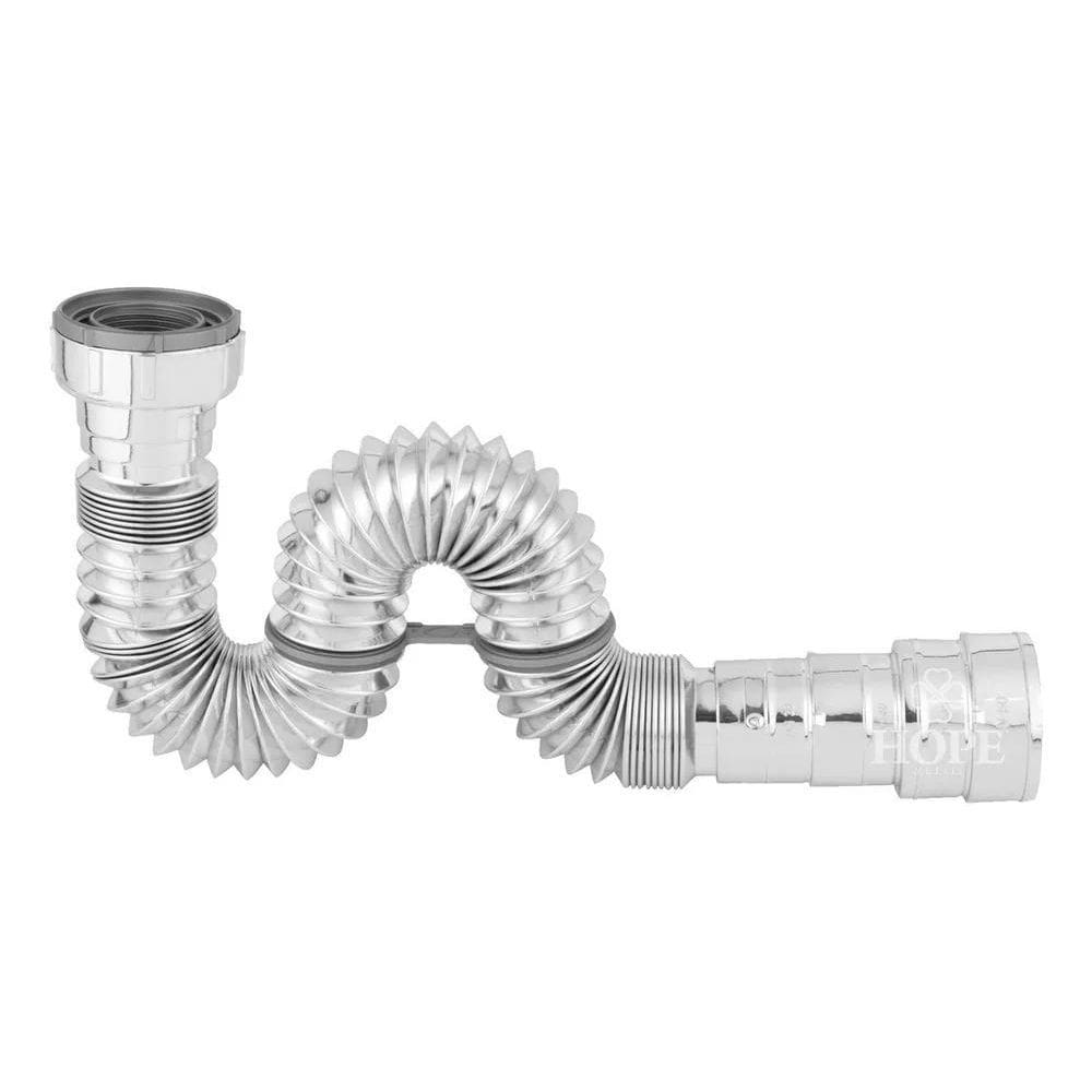 Sifão Extensível Sanfonado Universal Flexível Cromado 70 Cm