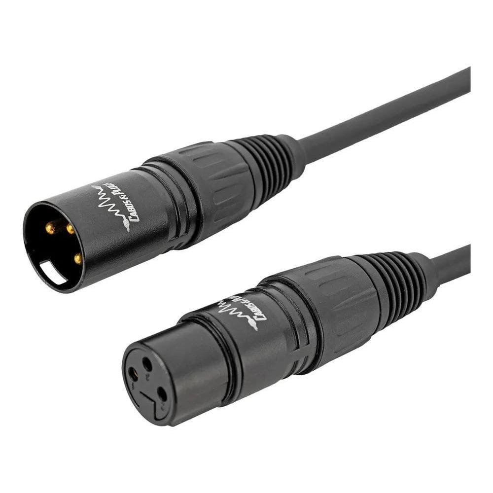 3X Cabo Xlr Macho Para Fêmea 2M Uso Em Microfone E Áudio Pro