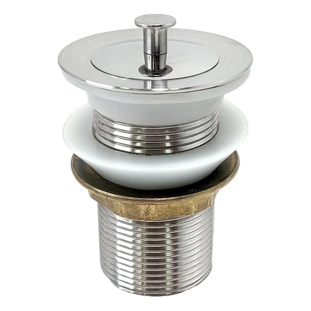 Valvula Ralo Tanque 1 1/4 Aço Inox Ralo Pia Banheiro 40Mm Ta