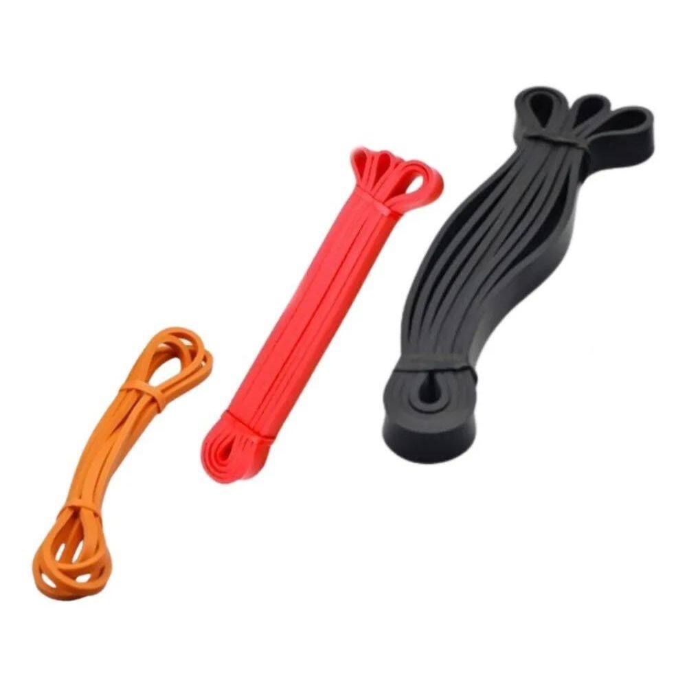 3X Kit 3 Super Band Elástico Borracha Crossfit Extra Forte