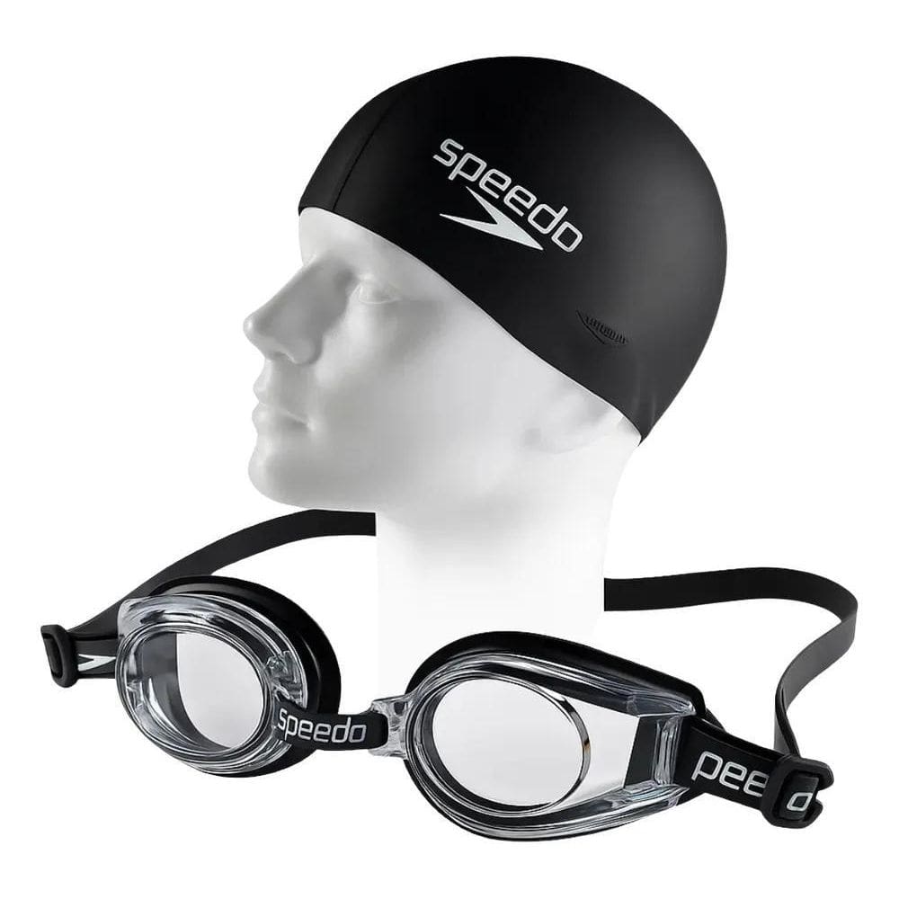 Óculos De Natação Speedo Classic Starters + Touca Silicone
