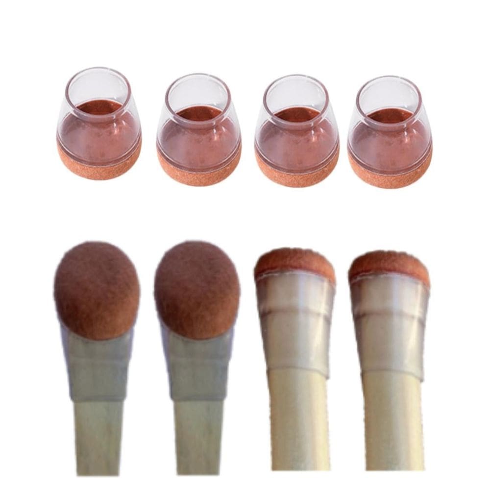 Kit 32 Protetor Silicone C Feltro Pra Móveis Pés 15Mm A 23Mm