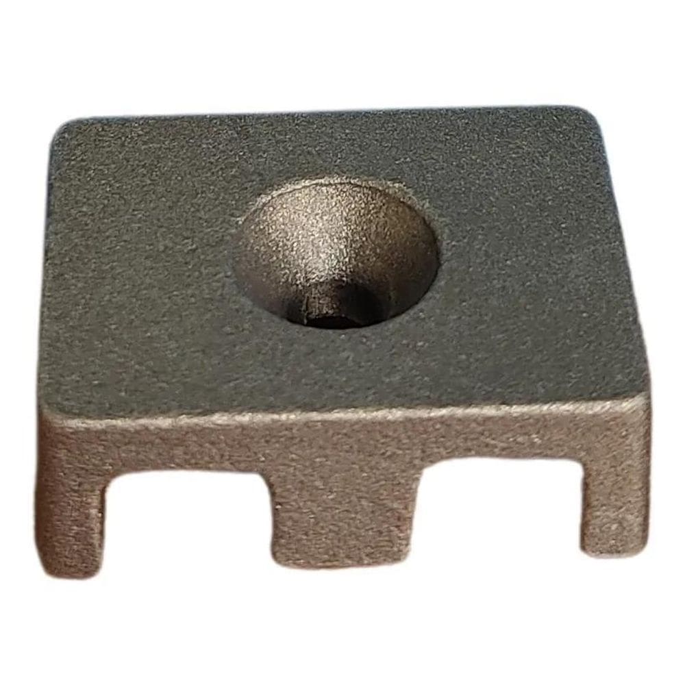 Kit Com 10 Fixadores De Gradil Em Aluminio