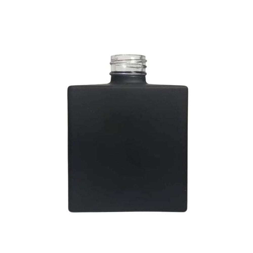 Vidro Cube 250Ml Preto Fosco  Sem Válvula