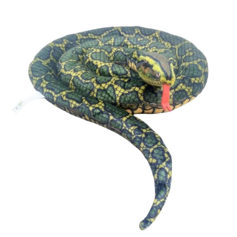 Cobra Pelúcia 2 Metros Esticada Parece Real Multicolorida