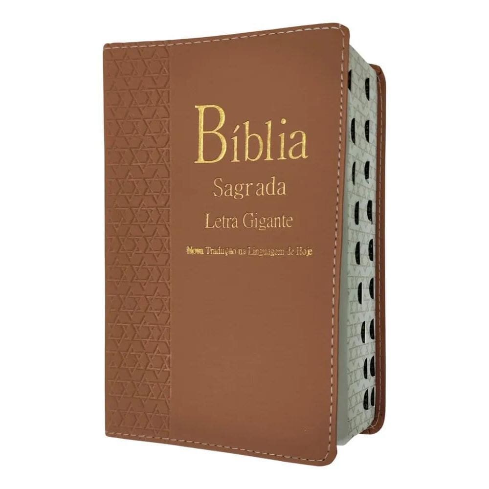 Bíblia Sagrada Ntlh Letra Gigante Com Índice Sbb Capa Carame