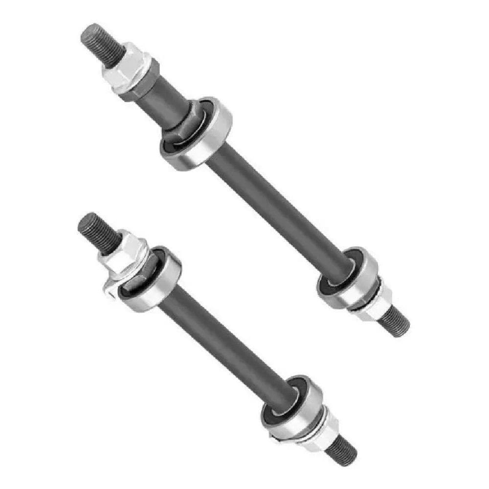 Eixo Dianteiro E Traseiro Com Rolamento Para Cubo Alum Bike