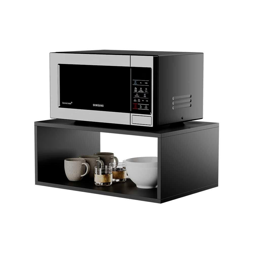 Suporte Micro-ondas Forno Elétrico Suspenso Cozinha Preto