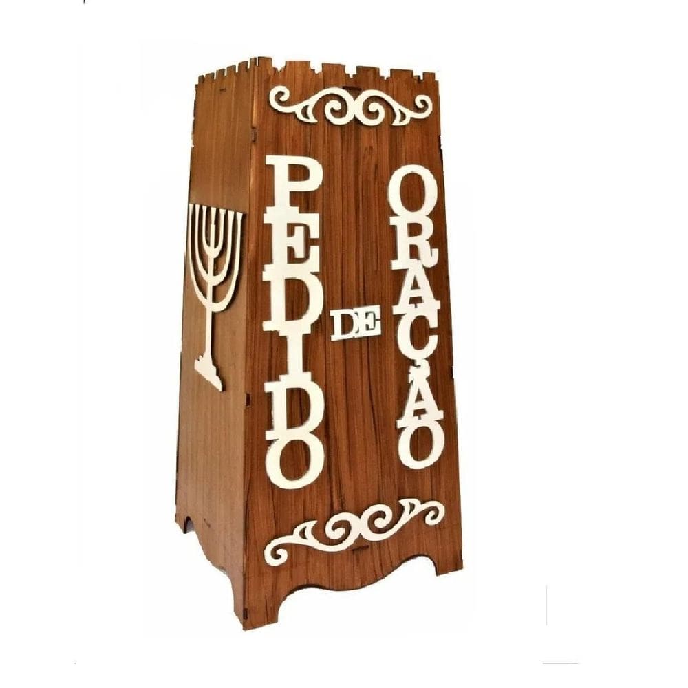 Gazofilácio Pedidos De Oração Igreja Grande Em Mdf