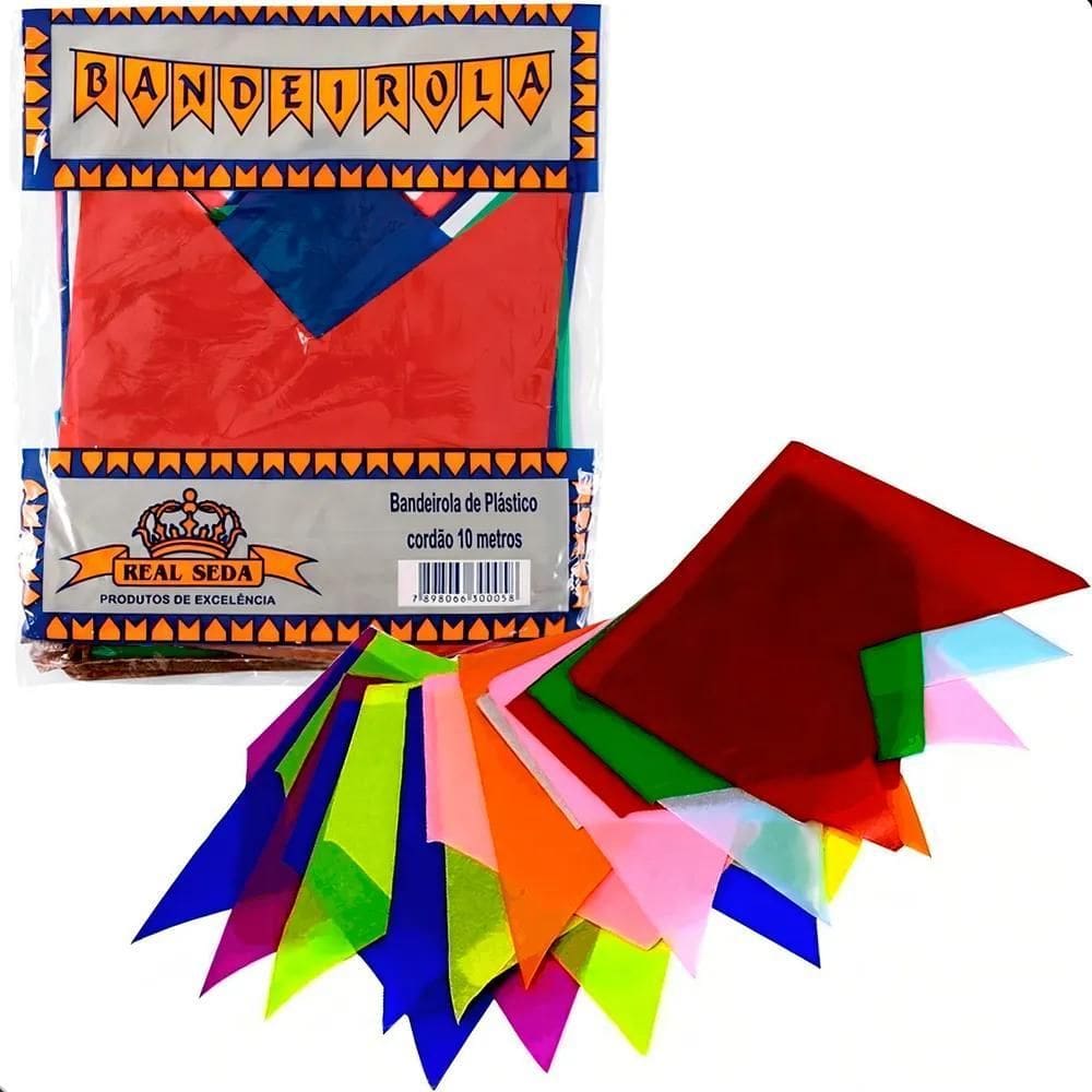100 Metro Bandeirinha Real Seda Bandeirola De Papel Colorida