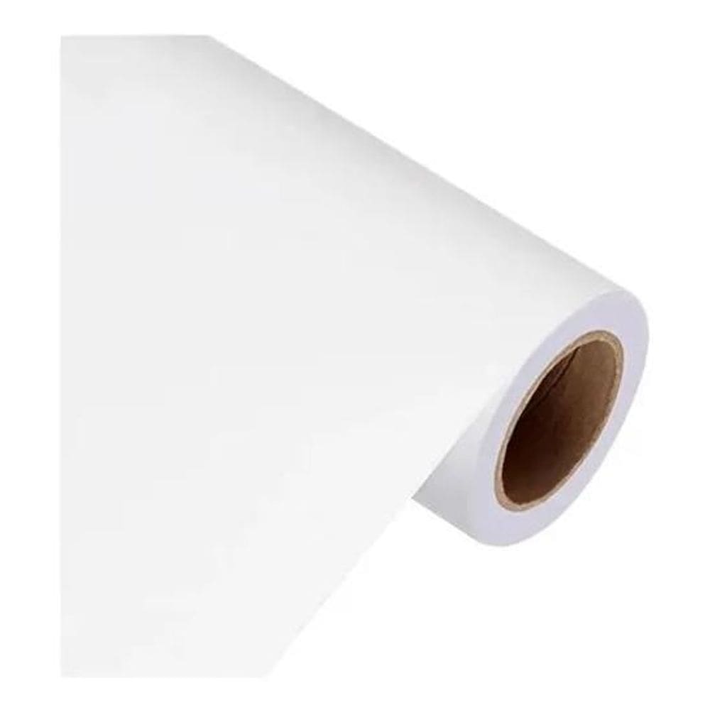 Papel Adesivo Contact Branco Fosco Opaco Lavável 45Cm X 2Mt