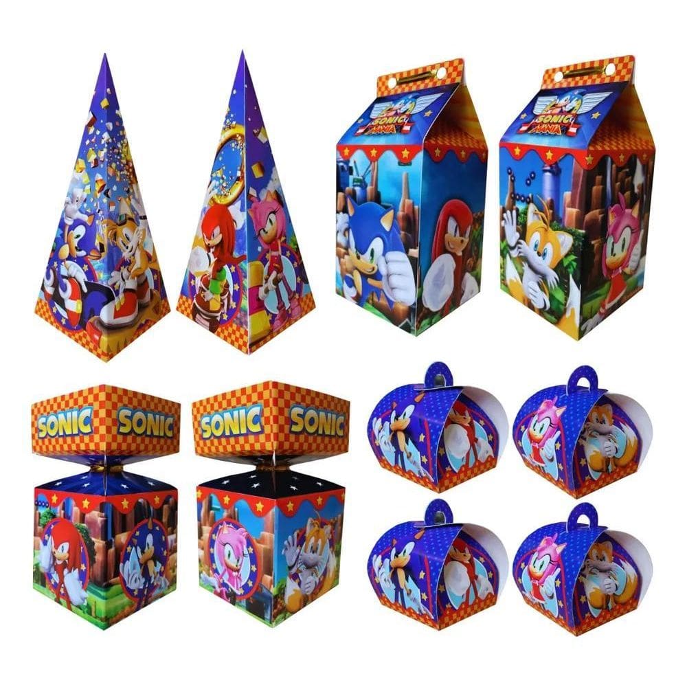 Kit Lembrancinha Sonic 20 Caixinhas Full