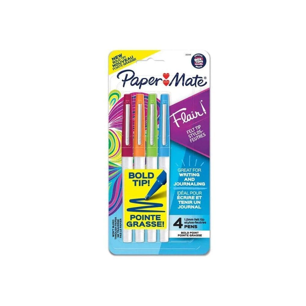 Caneta Hidrocor - Paper Mate - Flair 1.2Mm 4 Cores