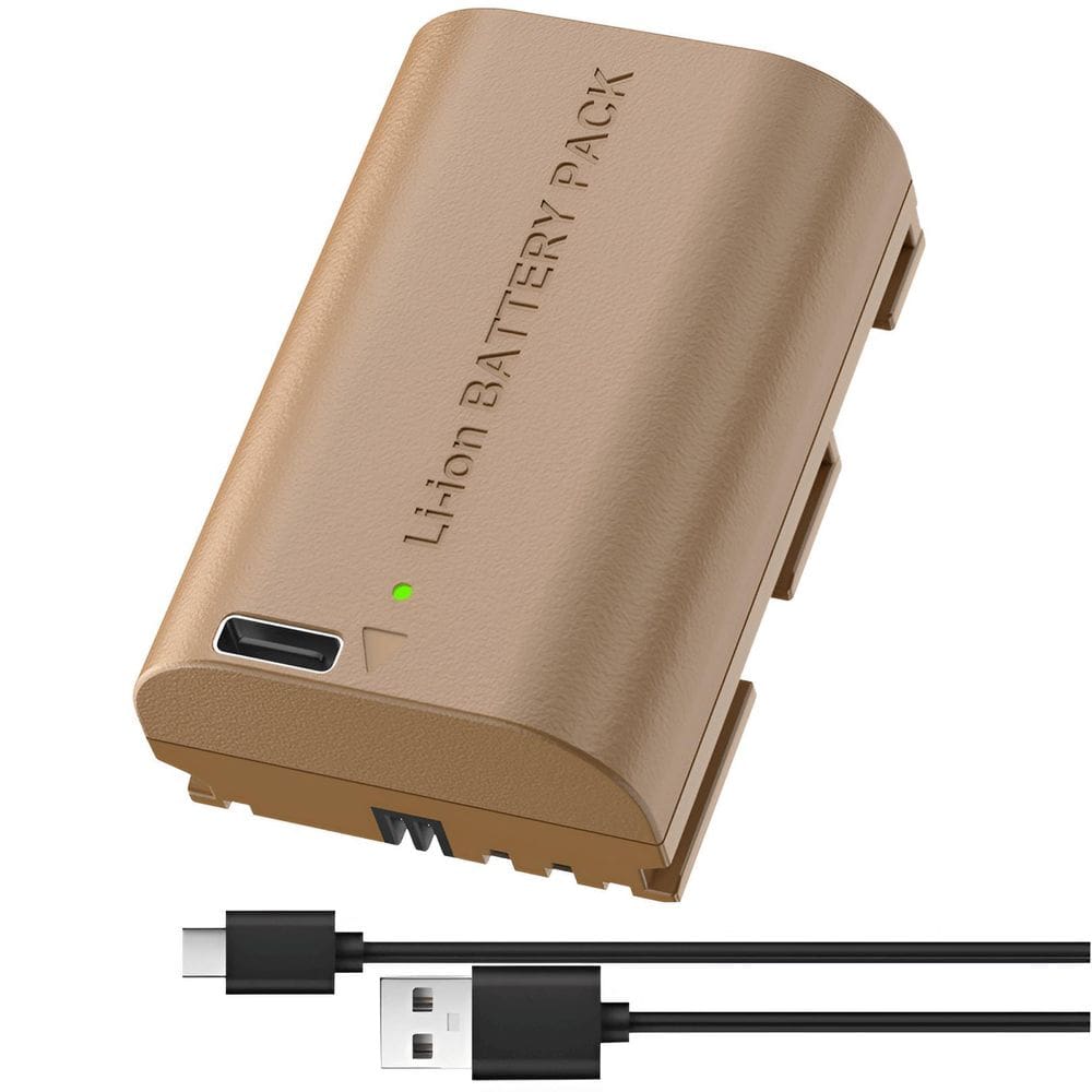 Bateria Mamen Lp-E6Nh Usb-C Para Câmeras Canon Eos