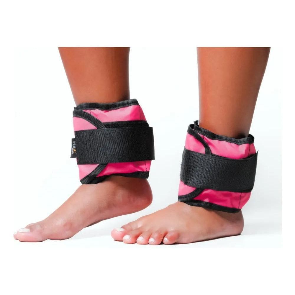 Caneleira De Peso 3Kg Rosa Tornozeleira Peso Exercício O Par