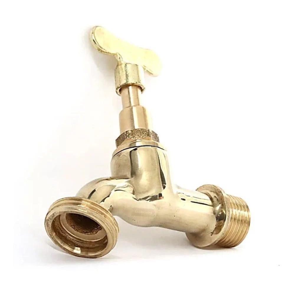 Torneira Para Tanque Lavanderia E Jardim Em Metal 1/2