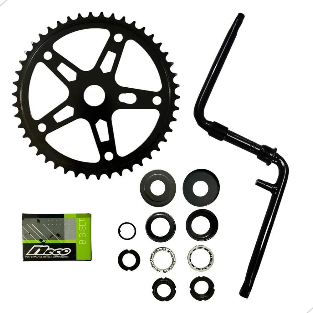 Pedivela Monobloco Bicicleta Aro 26/20 + Coroa E Centro 45Mm