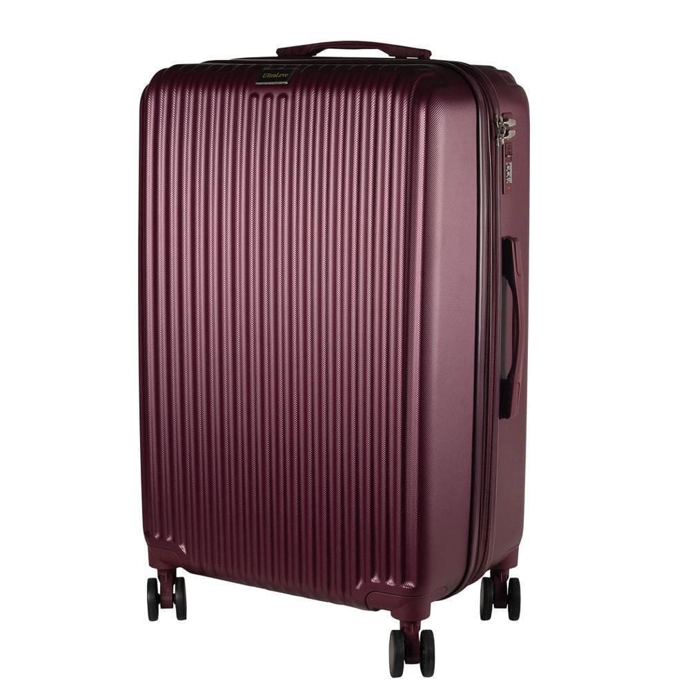 Mala Grande 35Kg Expansível Vinho Style Ultra Leve Giratória