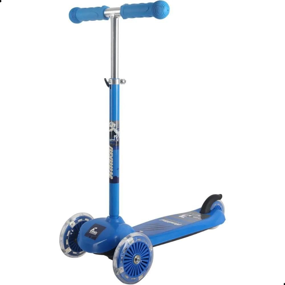 Patinete 3 Rodas com Luzes Dinossauros PTA-02D - Fenix