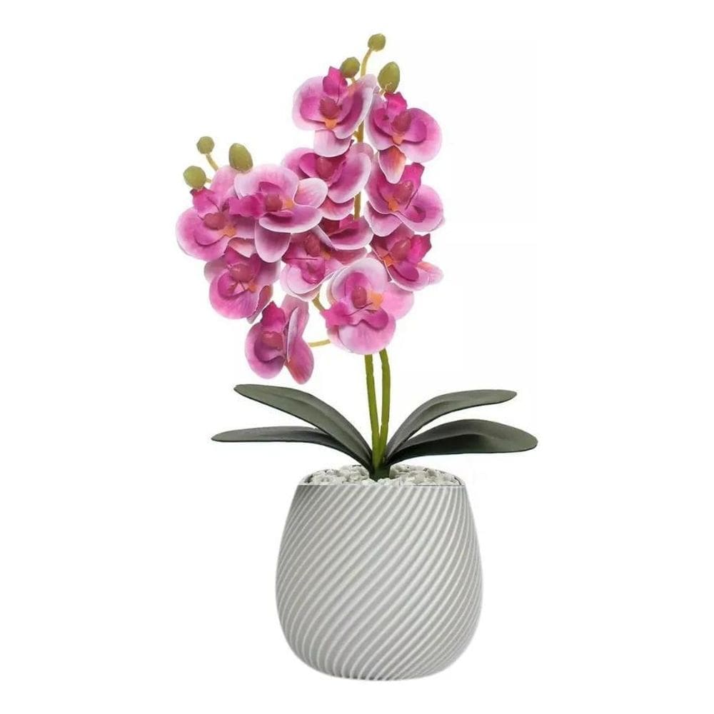 Vaso Flores Artificiais Vaso Arranjo Orquideas Decorativas