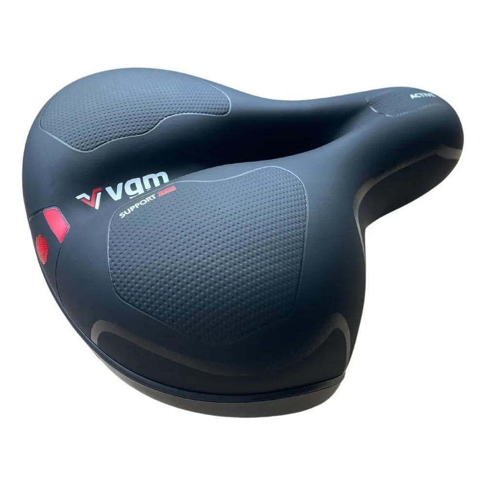 Banco Bike Selim Bicicleta Vgm Comfort Com Gel Fita Refletiv