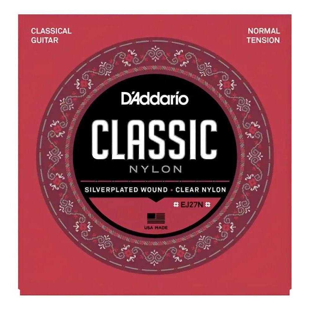 Encordoamento Violão Nylon Daddario Ej27N Tensão Normal