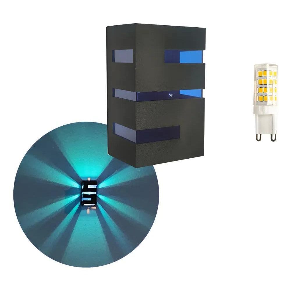 1 Arandela Massuia Externa Interna + 1 Lâmpada Led
