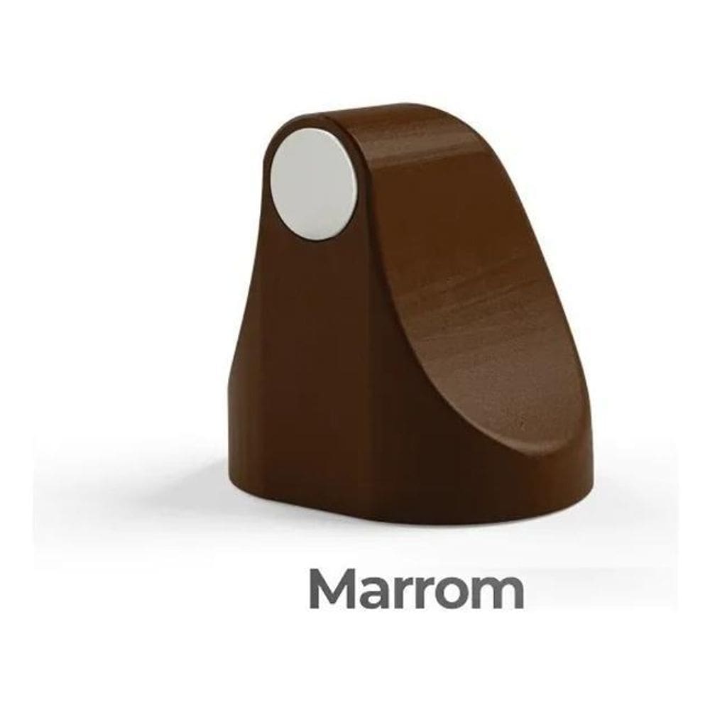 Trava Porta Magnético  Adesivo Comfort Door - Marrom