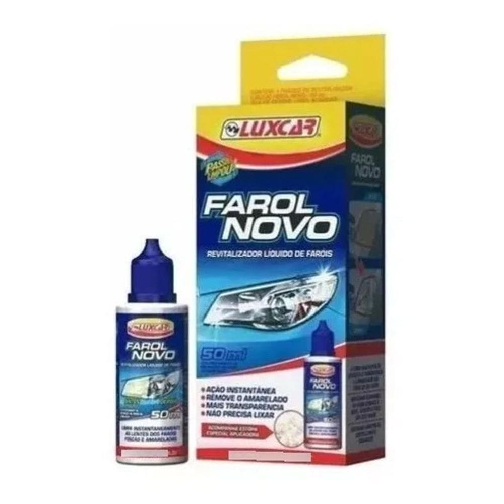 Limpa Farol Efeito De Novo Brilho Nitidez Luxcar O