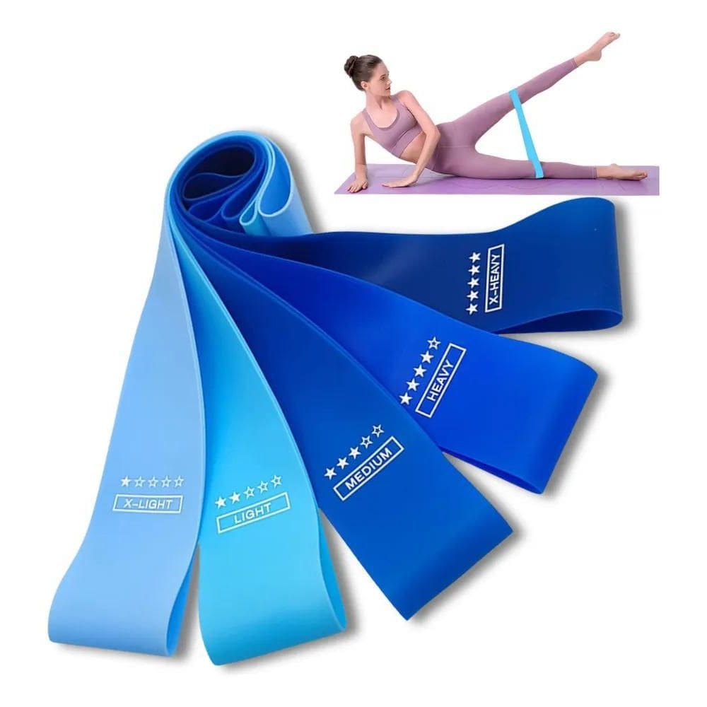 Kit 5 Faixa Elástica Super Mini Band Para Treino Exercícios
