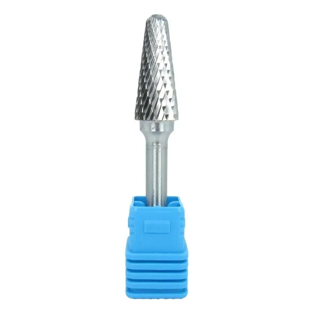 Lima Rotativa Metal Duro Cônica 12Mmx28 Com Raio Corte Duplo