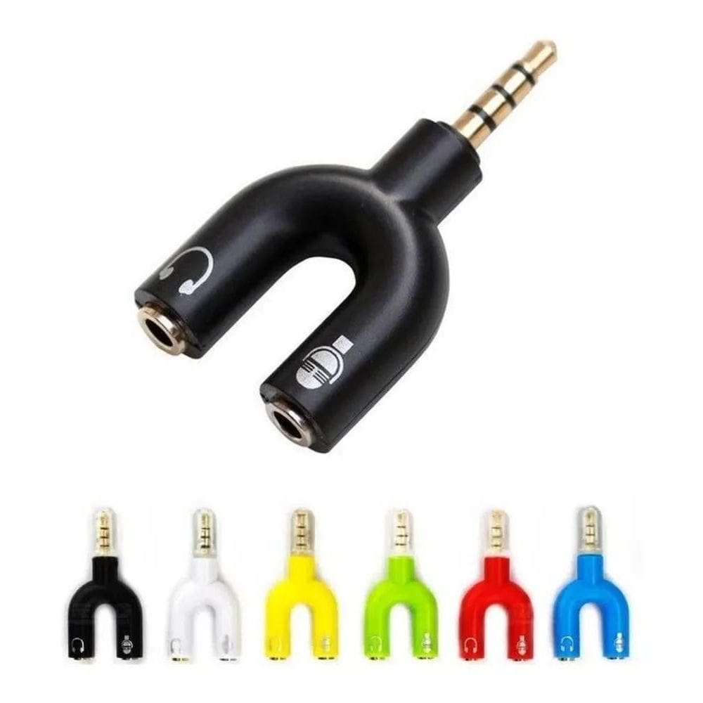 Adaptador Para Fone P3 X P2 Fone Microfone Notebook Ps4 Xbox