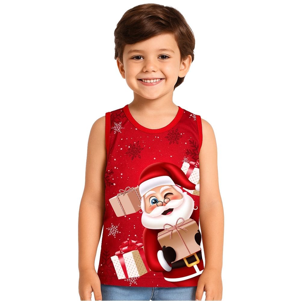 Regata Infantil Temática Estampada Natal