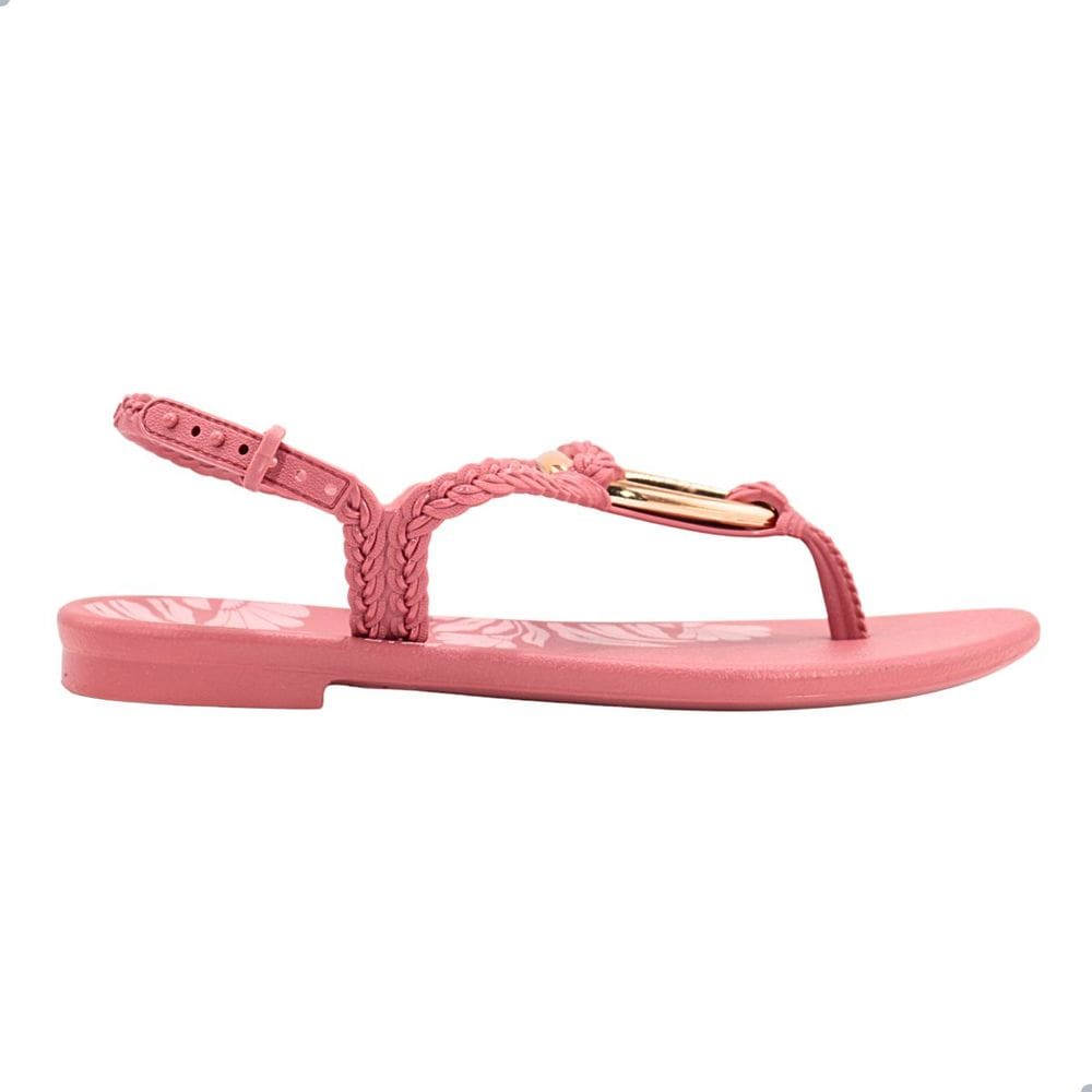 Sandália Rasteira Grendha Sublime Vermelho Marte