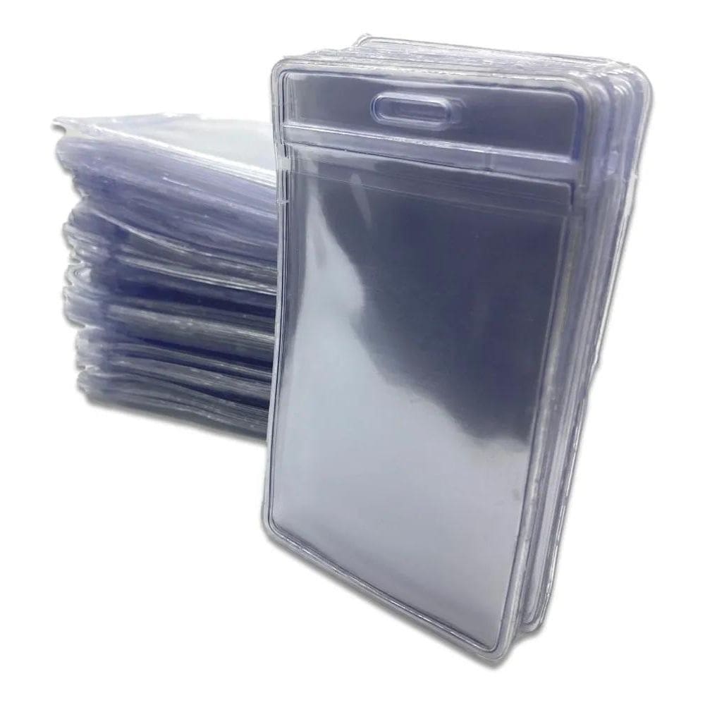 Porta Crachá Bolsa Plástica Pvc Transparente - 100 Unidades