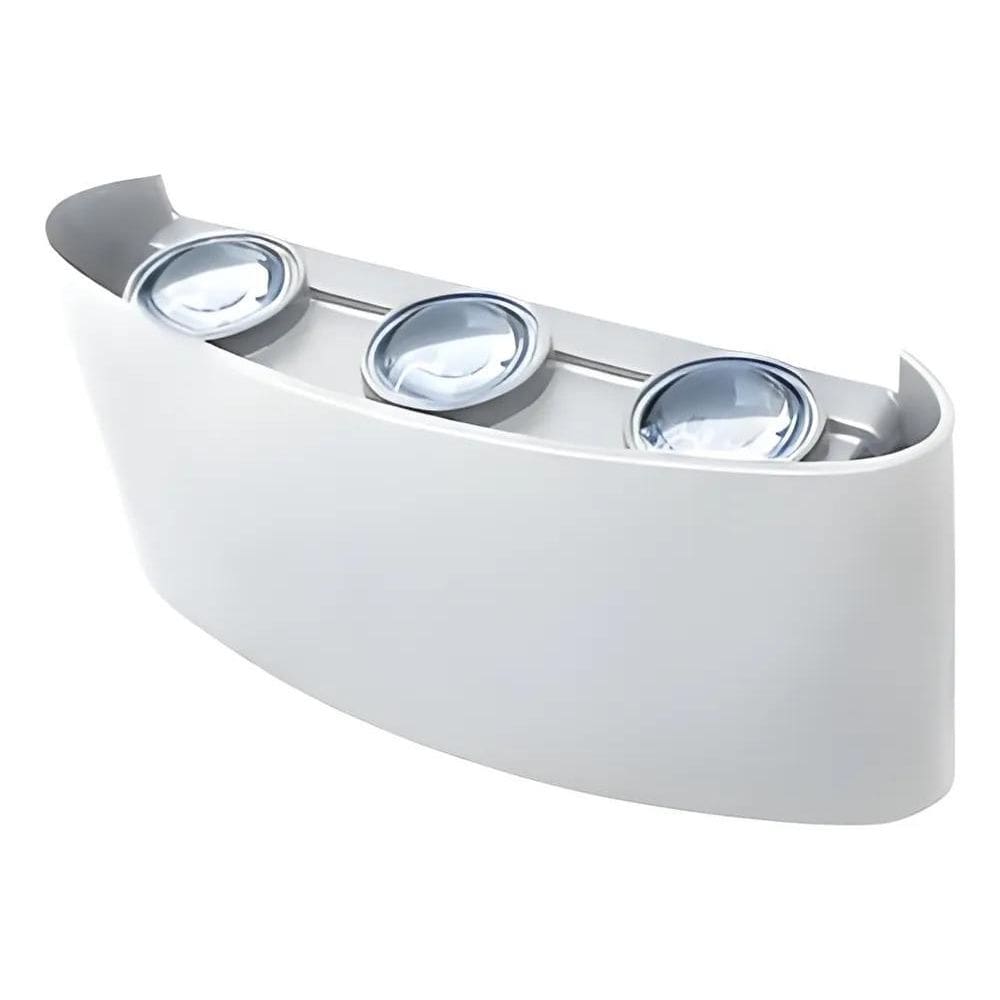 Arandela Externa Led 6W Lente 6 Fachos Branco 3000K Bivolt