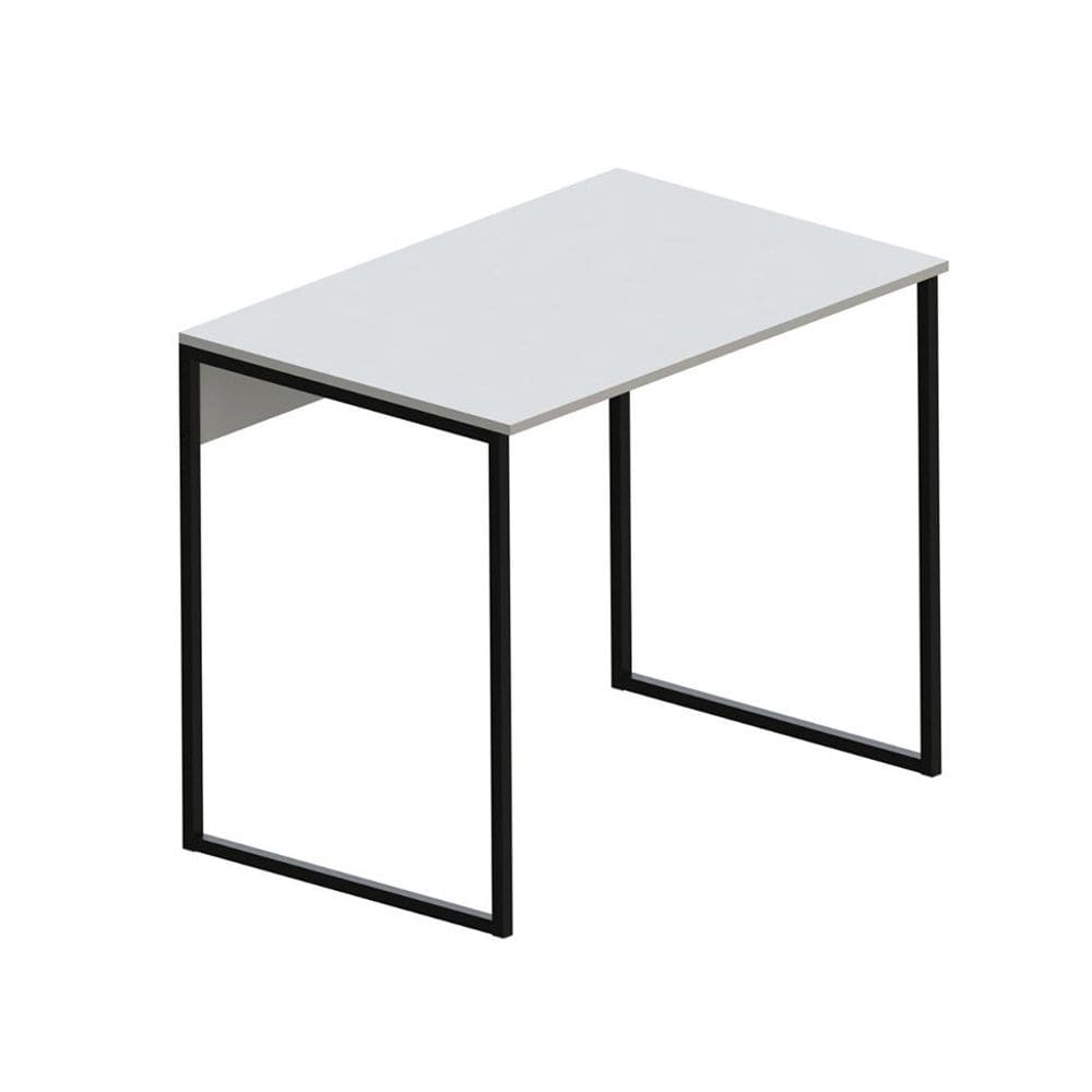 Mesa de Escritório Workspace Branca e Preta 120 cm