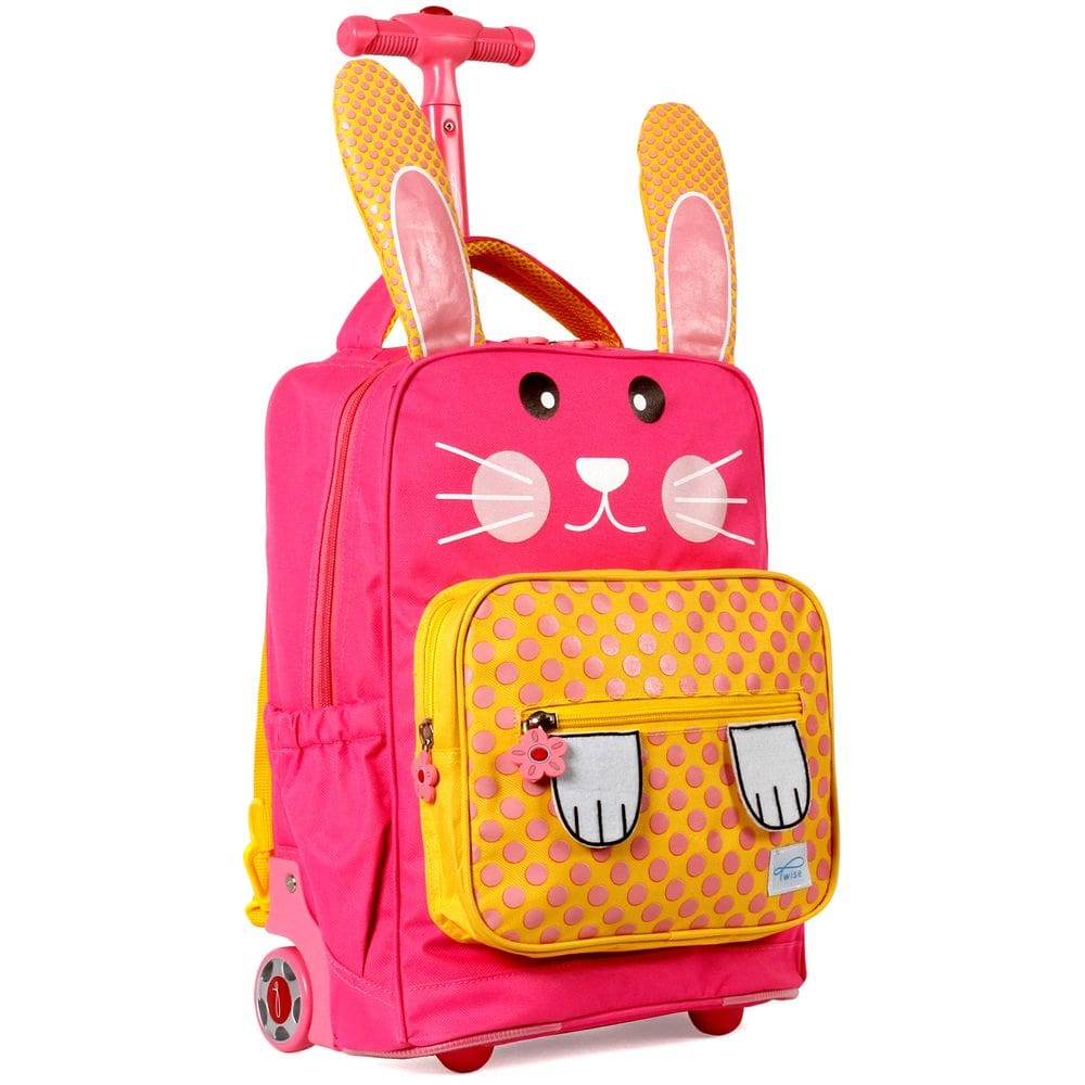 Mochila rolante TWISE Side-Kick Preschool para crianças Rabbit