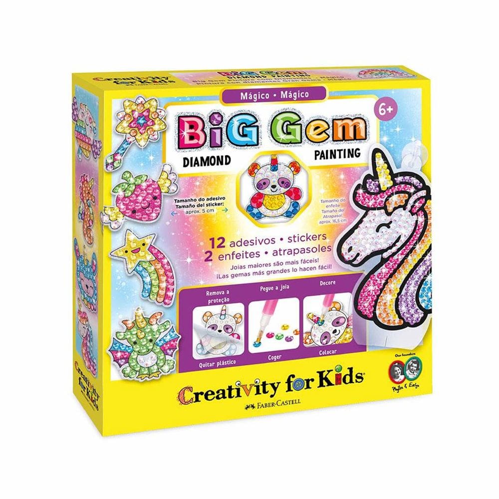 Pintura com Diamantes Mágico 6245900 Faber Castell