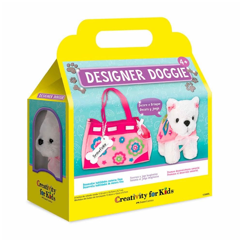 Cachorrinho de pelúcia Creativity for Kids Faber Castell