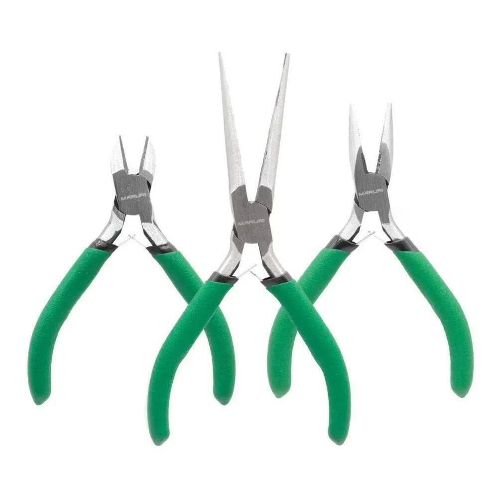Kit De Alicate Pesca Bico Corte E Bico Longo Multi Funções