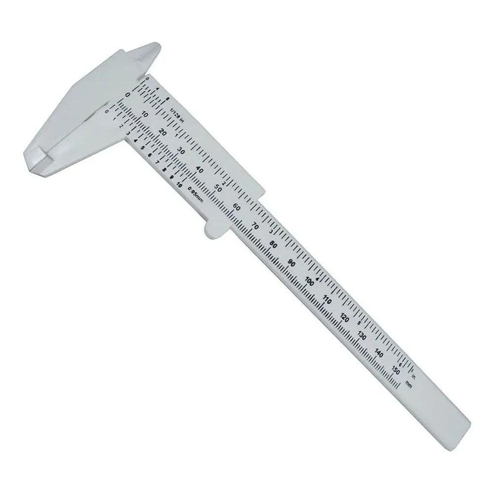 5X Paquímetro De Plástico 150Mm