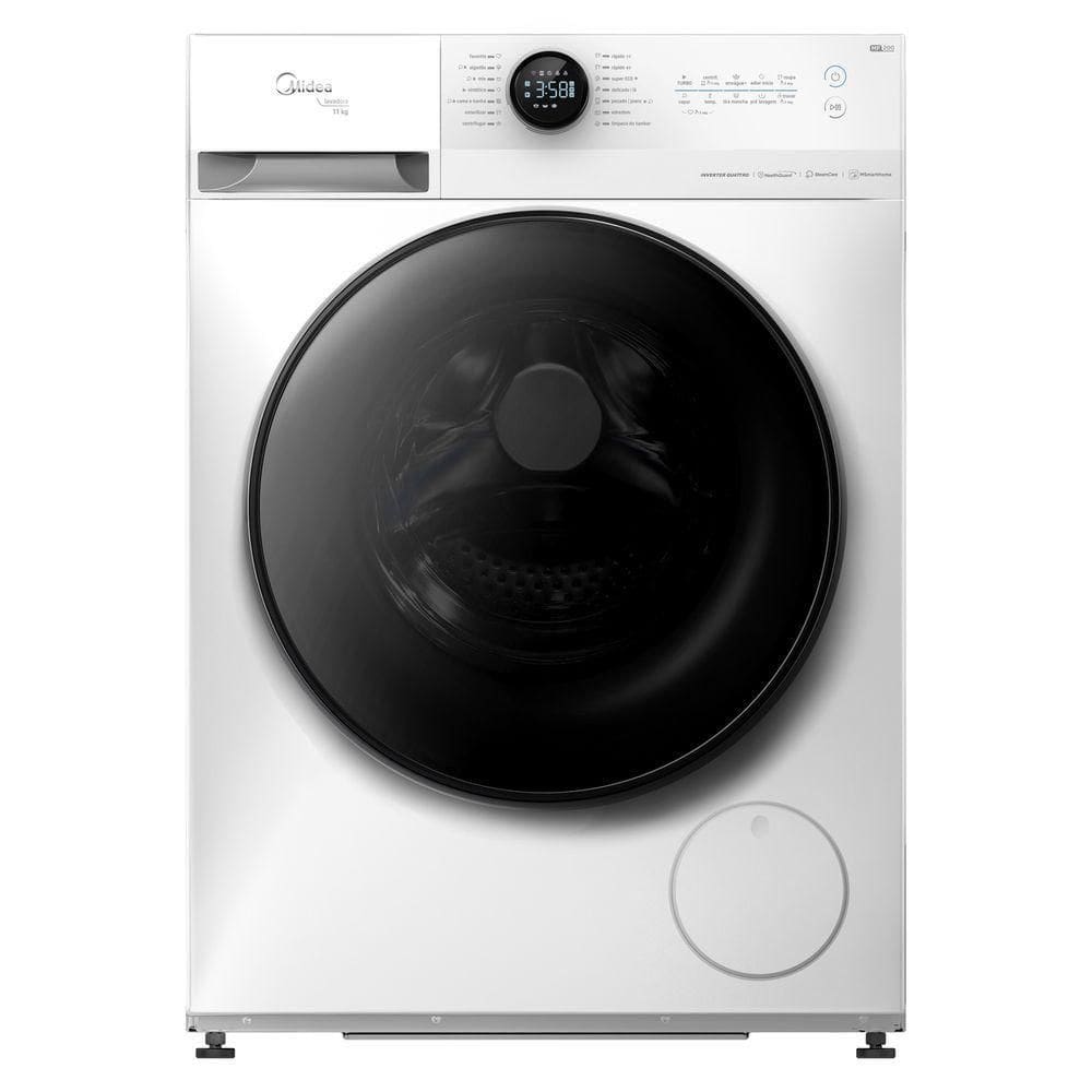 Lavadora Midea 11kg Smart Healthguard Wi Fi E Comando De Voz