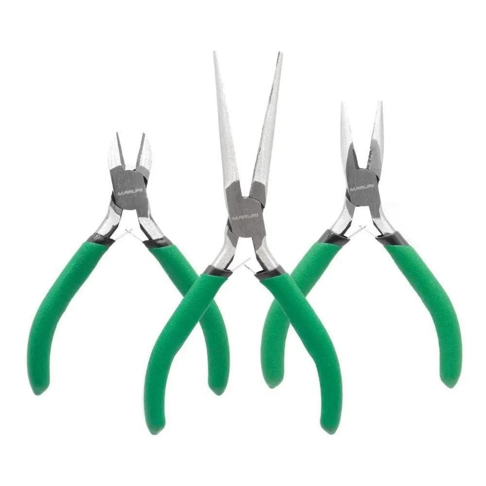 Kit De Alicate Pesca Bico Corte E Bico Longo Multi Funções