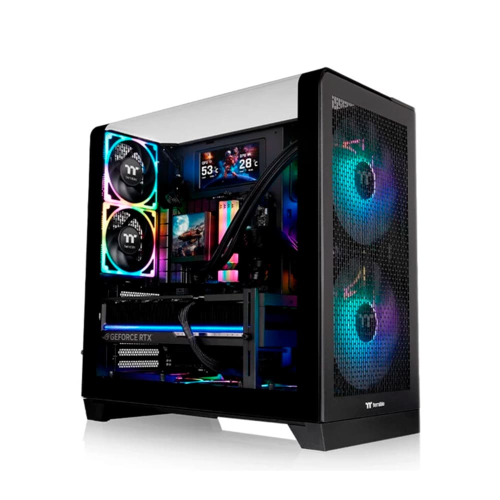 Gabinete Thermaltake View 390 Mid Tower Com 2 Fans ARGB CA-11F-00M1WN-00 Preto