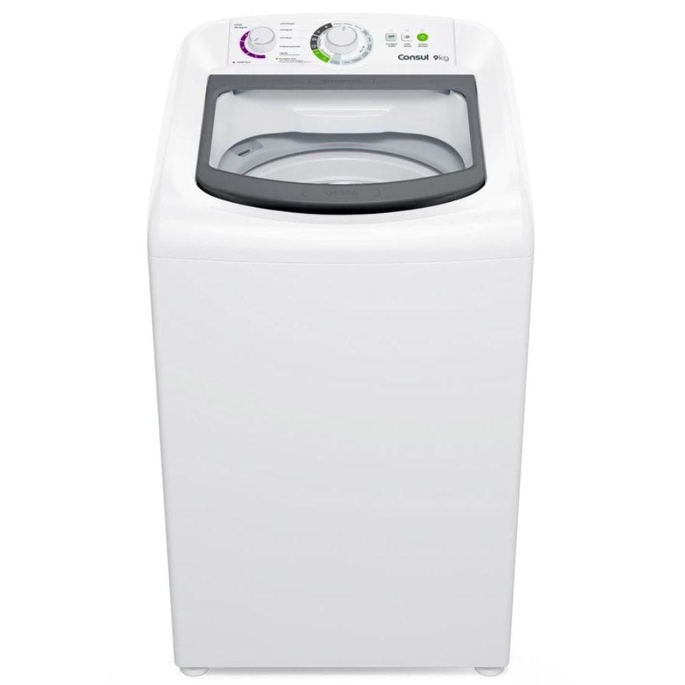 Lavadora de Roupas Automática Consul 9 Kg CWB09BB Dosagem Econômica Branca