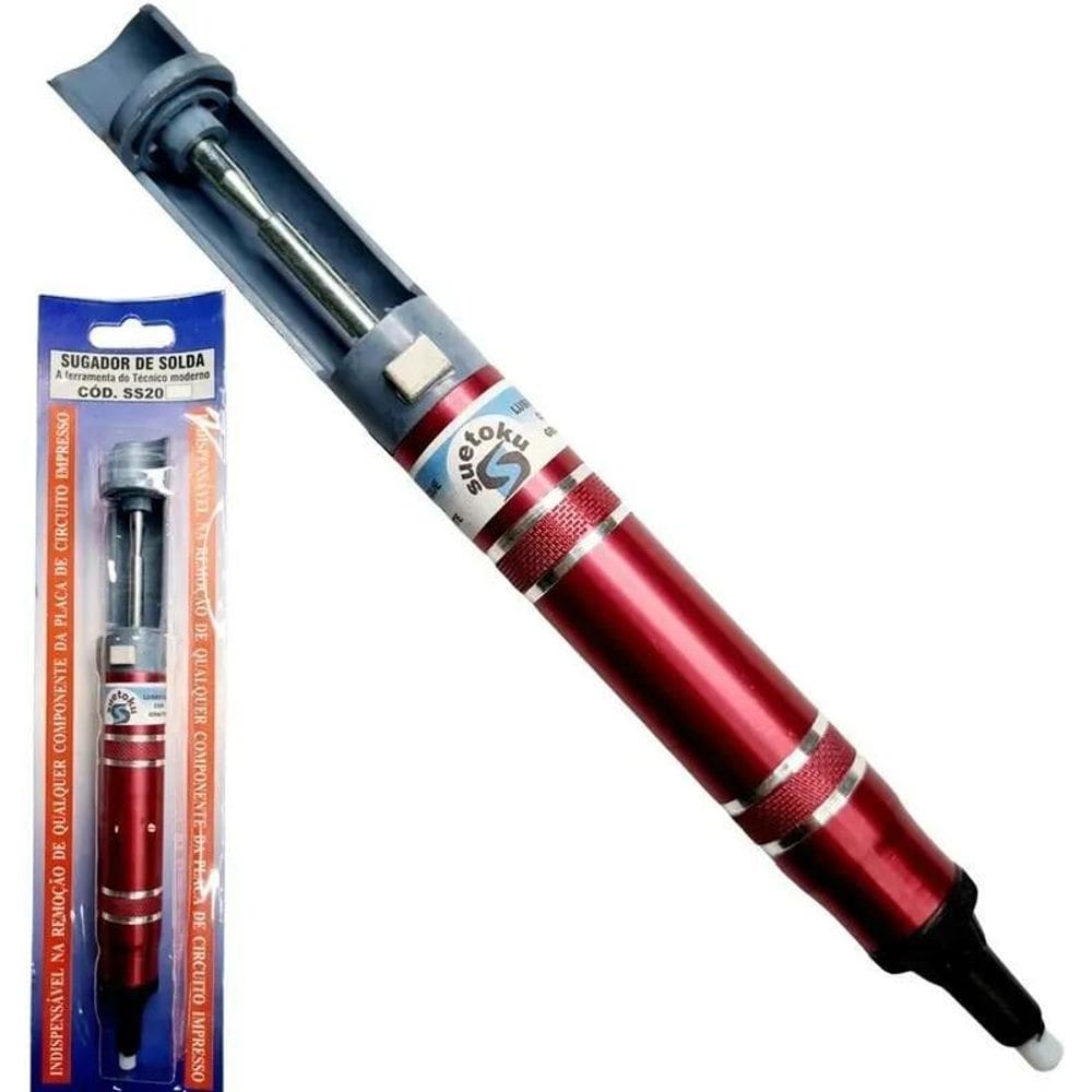 5X Sugador De Solda Profissional Suetoku Ss-20 Reforçado
